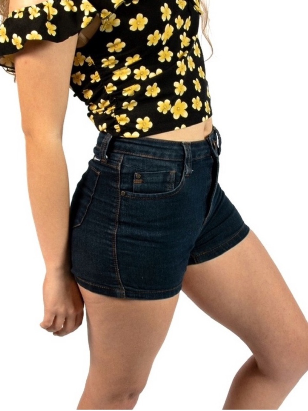 I&M High Waisted Premium Jeans Mini Denim Short Shorts